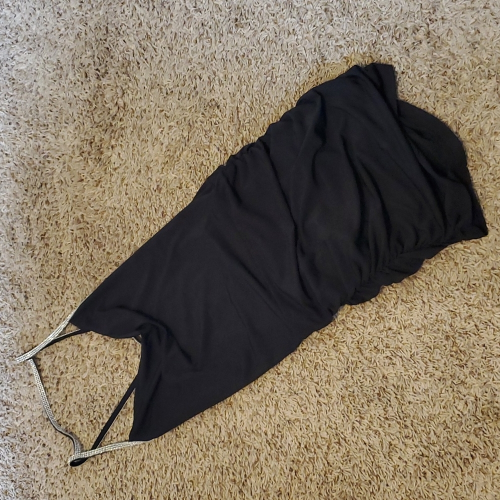 Forever 21 Black Backless Bodycon Dress S